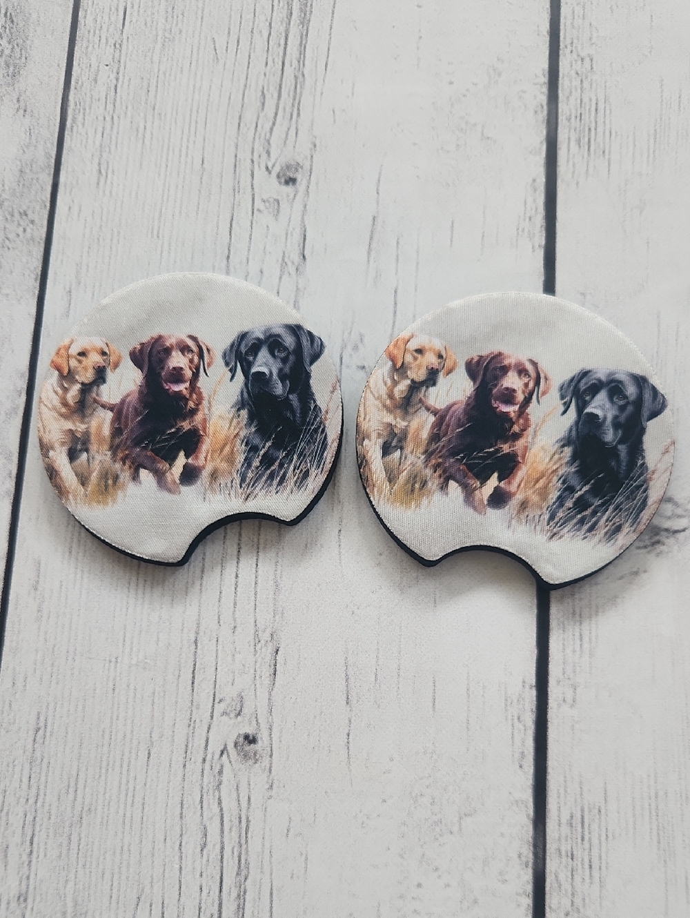 New Labrador Retriever Car Coasters Set Of 2 Neoprene Material